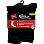 Hanes Men's P6 Cushion Odor Protection Crew Socks