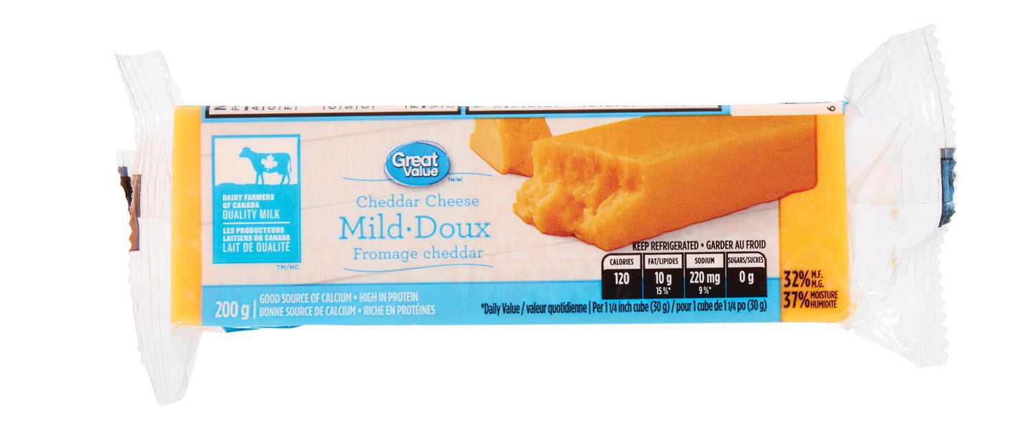 Great Value Cheddar Cheese Mild Walmart Canada