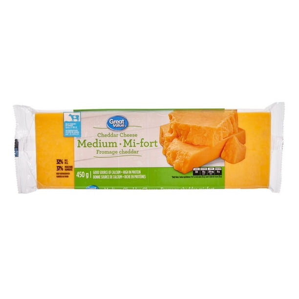 Great Value Cheddar Cheese Medium Walmart.ca