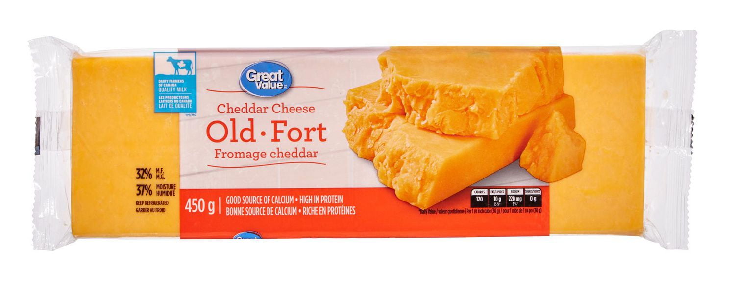 Buy Great Value Old Cheddar Cheese 450g Online Walmart Canada