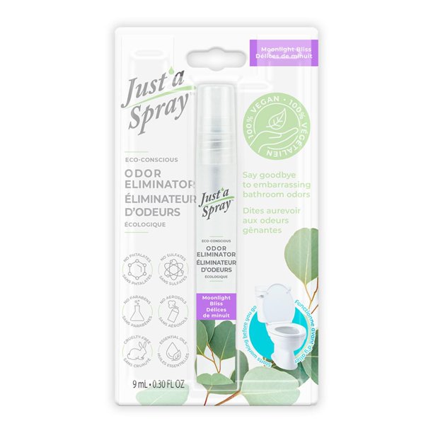 Just'a Spray Toilet Odor Eliminator, Moonlight Bliss, 9 ml, PrePoop