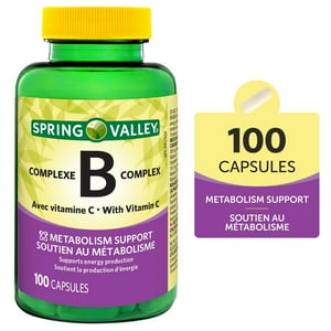 Spring Valley B Complex avec vitamine C.
