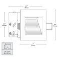 thumbnail image 5 of BAZZ  Matte White Integrated LED Wall Recessed Fixture Kit, 5 of 5