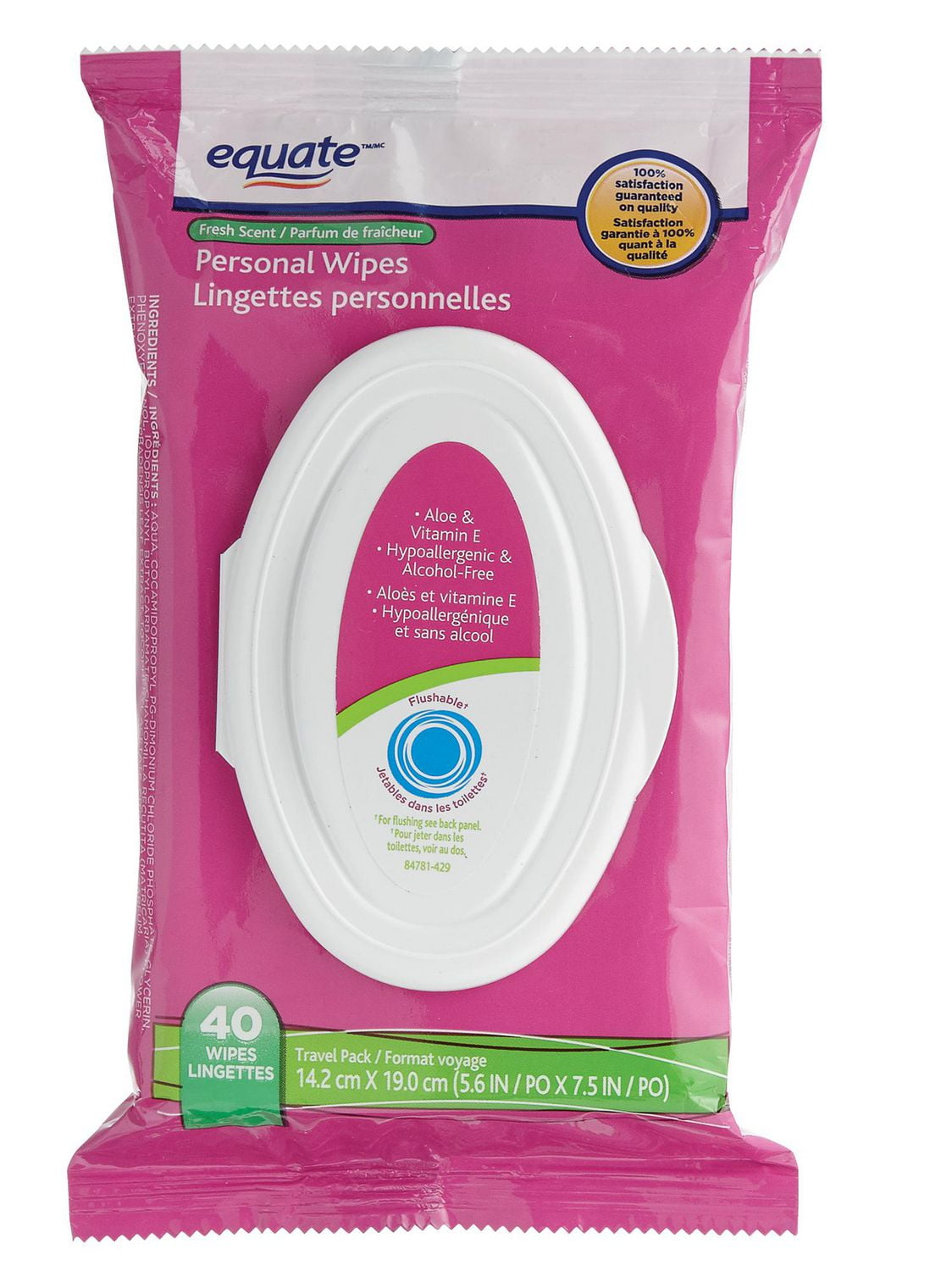 Equate Personal Wipes Fresh Scent Walmart Canada