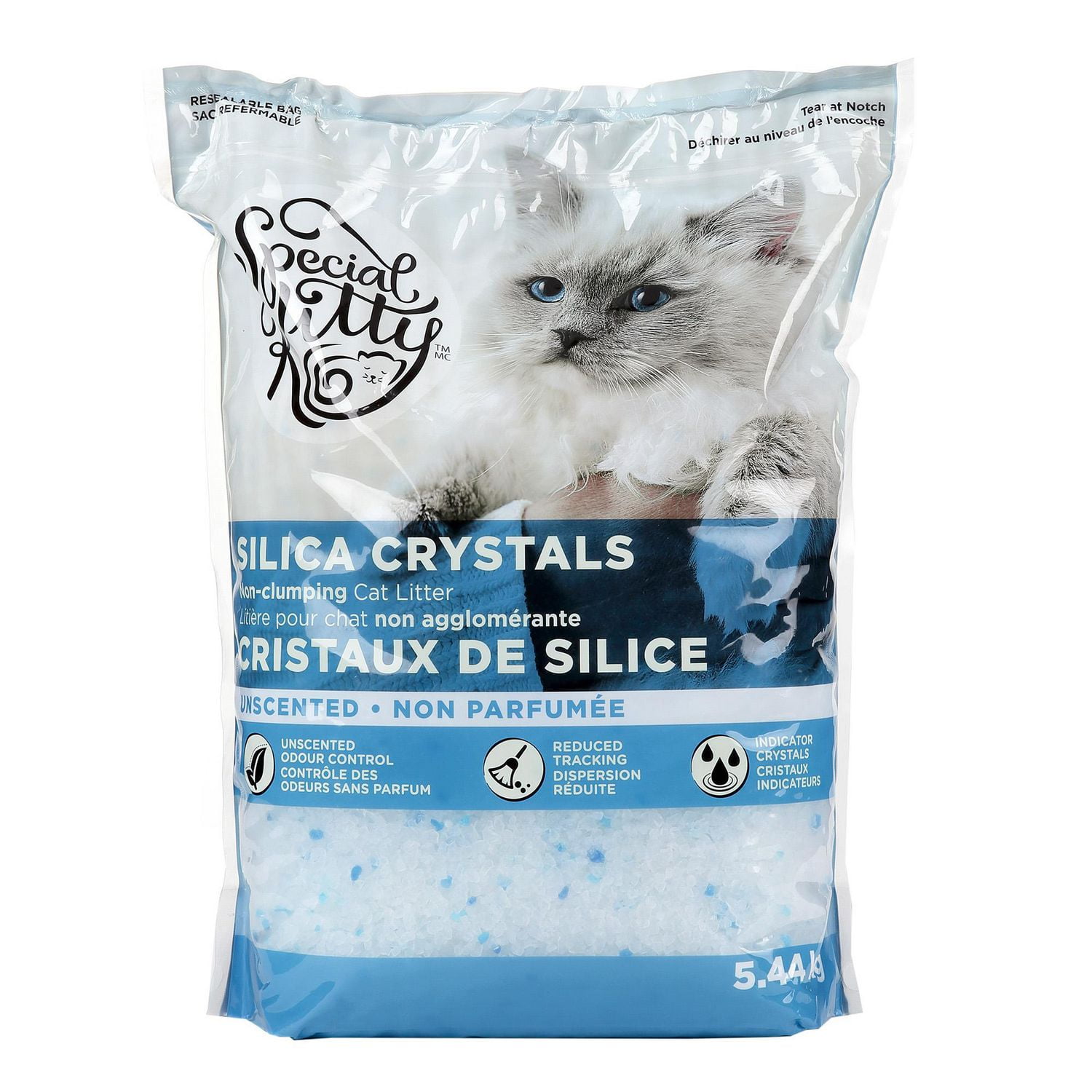 Special Kitty Crystal Unscented Cat litter 5.44KG 5.44 Kg Walmart