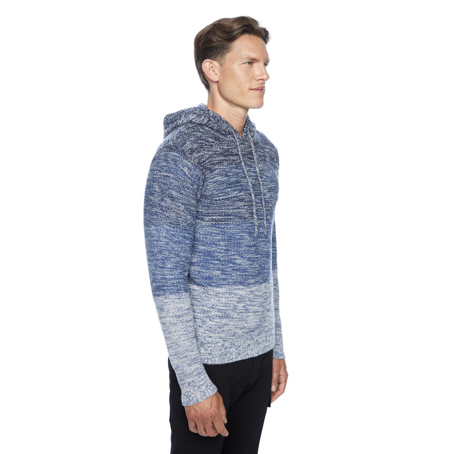 Chandail manches longues à capuchon Dark Black