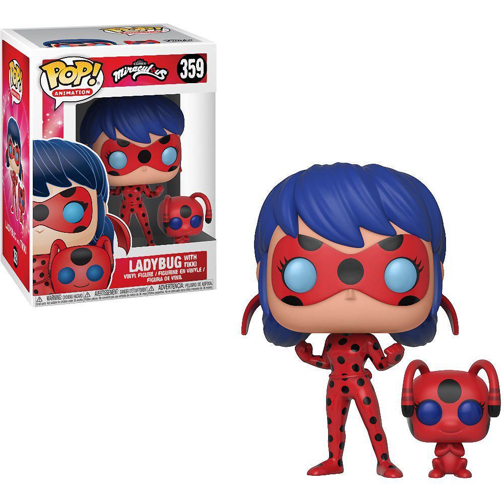 Figurine En Vinyle Ladybug Avec Tikki De Miraculous Tales Of Ladybug Cat Noir Par Funko Pop