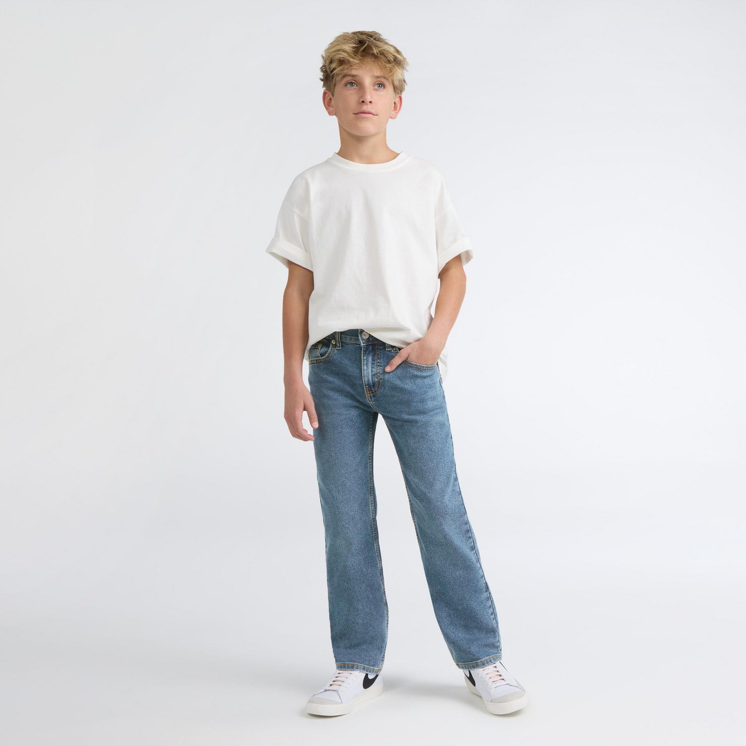 Jean taille mi-haute coupe droite Levi Strauss Signature pour garçon