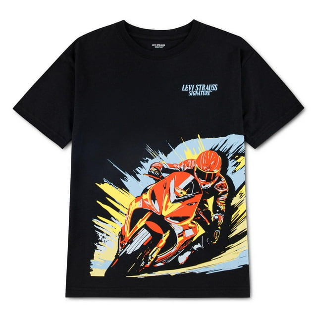 Levi Strauss Signature Boys' Short Sleeve Graphic Tee