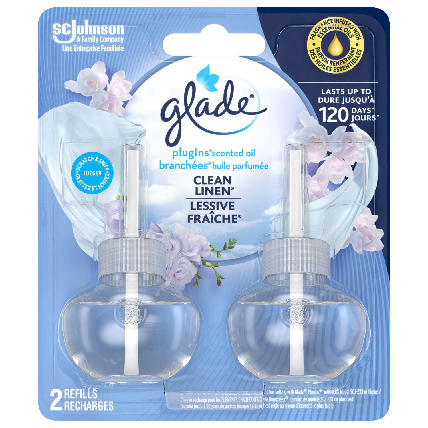 Glade Electric scented oil - Diffuseur Electrique - Diffuseur + 2