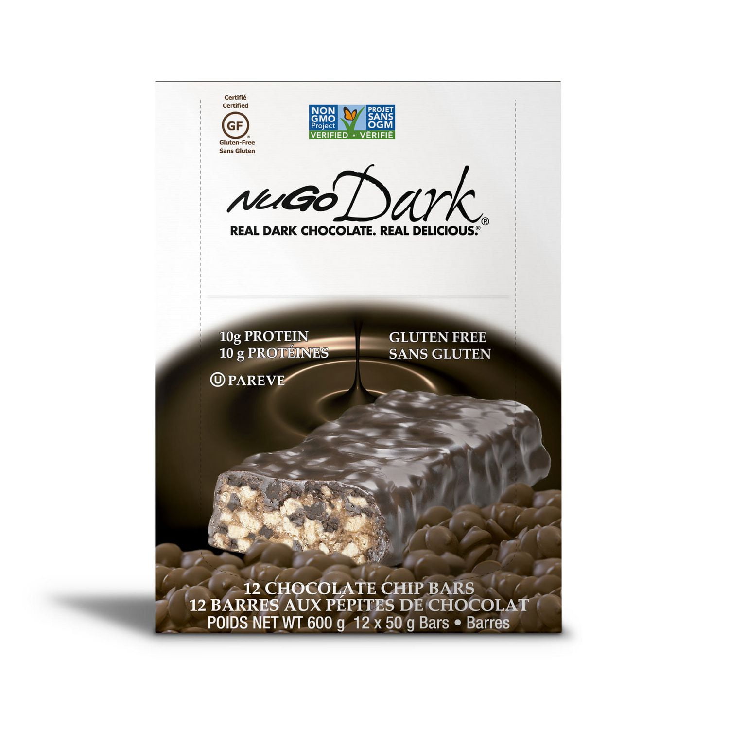 Nugo Dark Protein Bars Chocolate Chip Walmart Canada