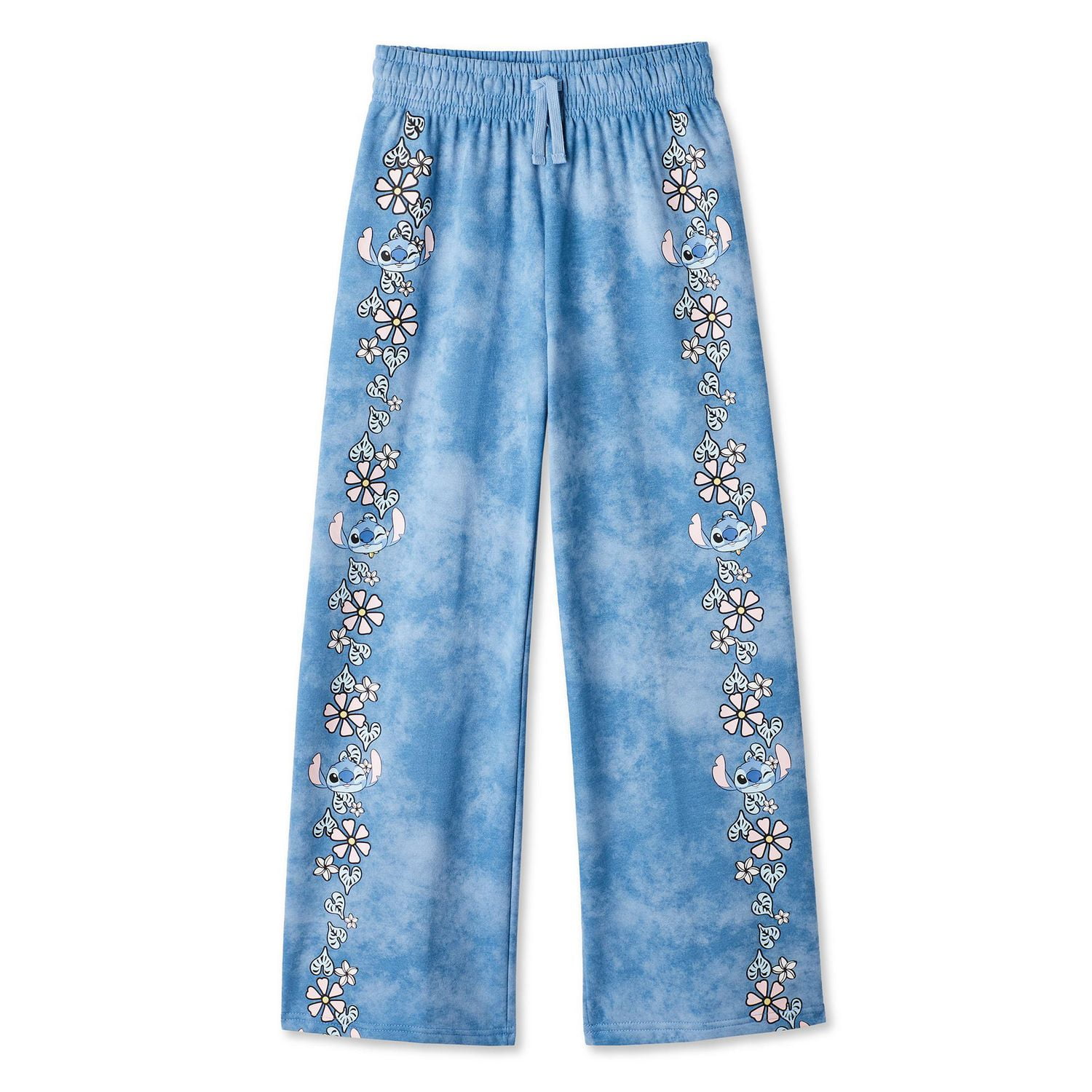 Disney Girls' Stitch Wide Leg Sweatpant