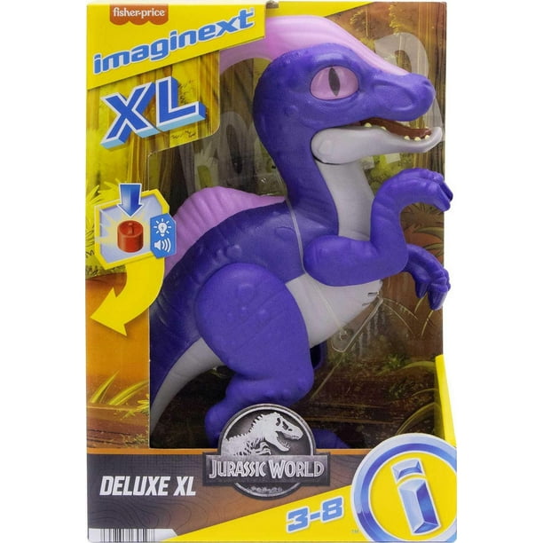 Fisher-Price Jurassic World Raptor XL Action Figure  Jurassic world,  Jurassic, Dinosaures de jurassic world