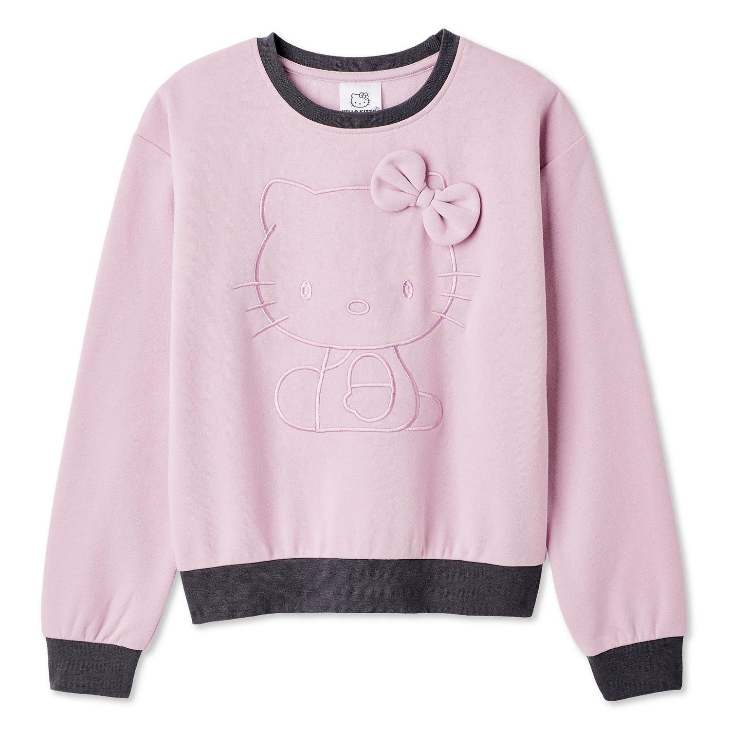 Hello Kitty Girls' Embroidered Sweatshirt