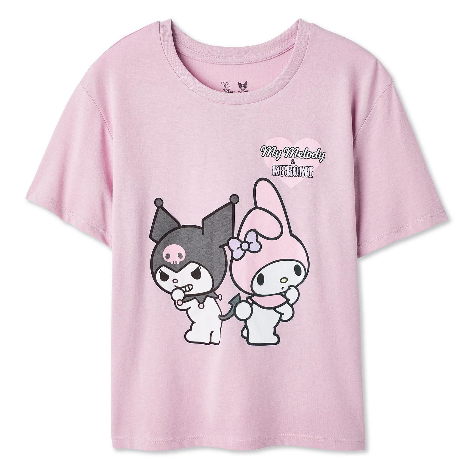 My Melody and Kuromi Girls' Short Sleeve Tee