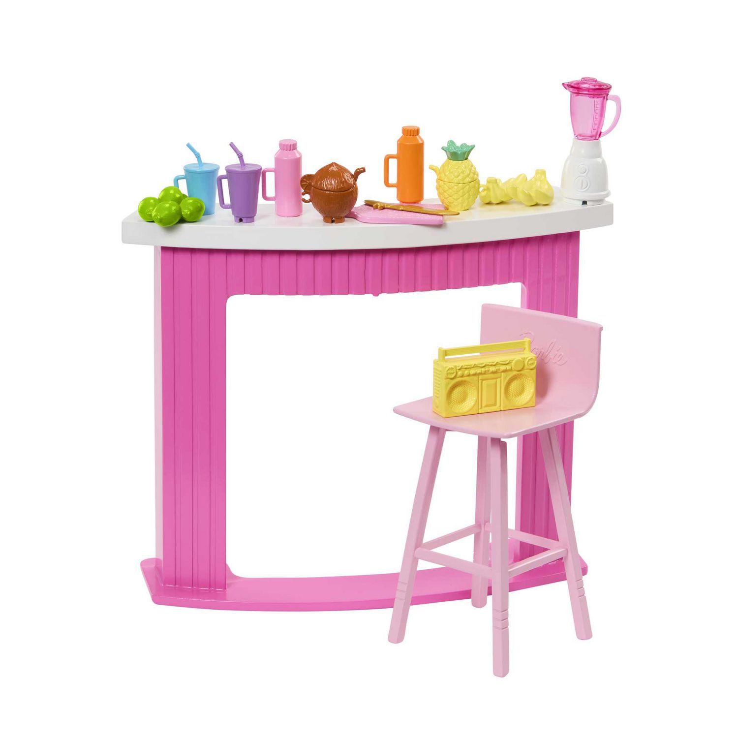 Barbie Accessories, Doll House Furniture, Smoothie Bar Story