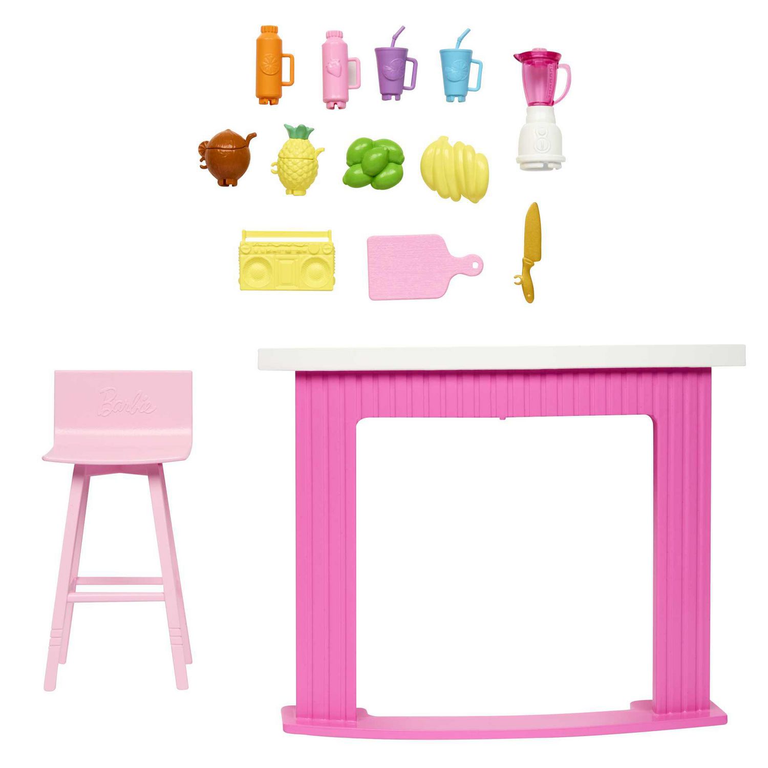 Barbie Accessories Doll House Furniture Smoothie Bar Story Starter Walmart