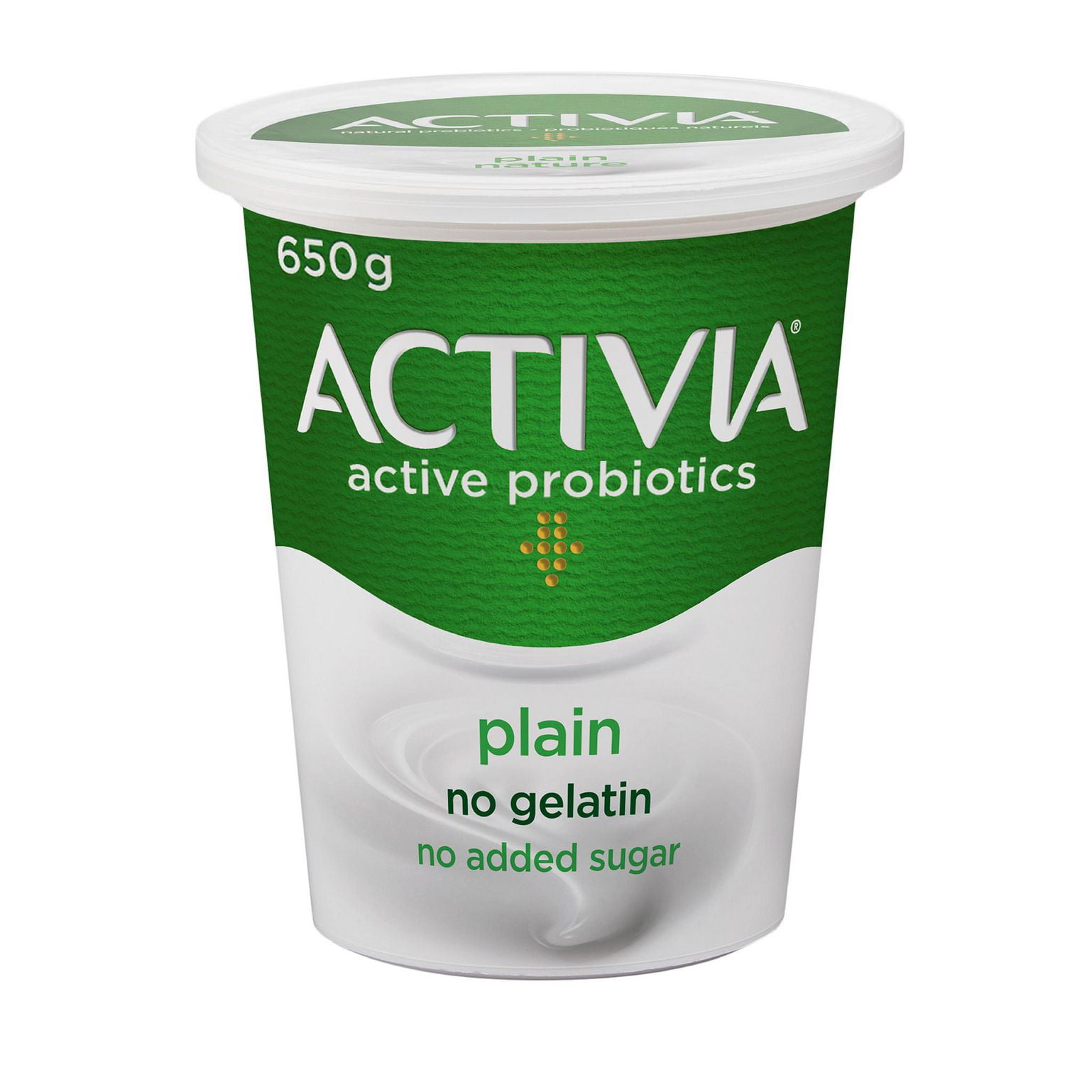 Activia Yogurt with Probiotics, Plain 3.2 M/F., 650g Walmart Canada