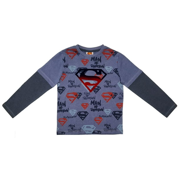 Superman Chemise à manches longues pour garçon