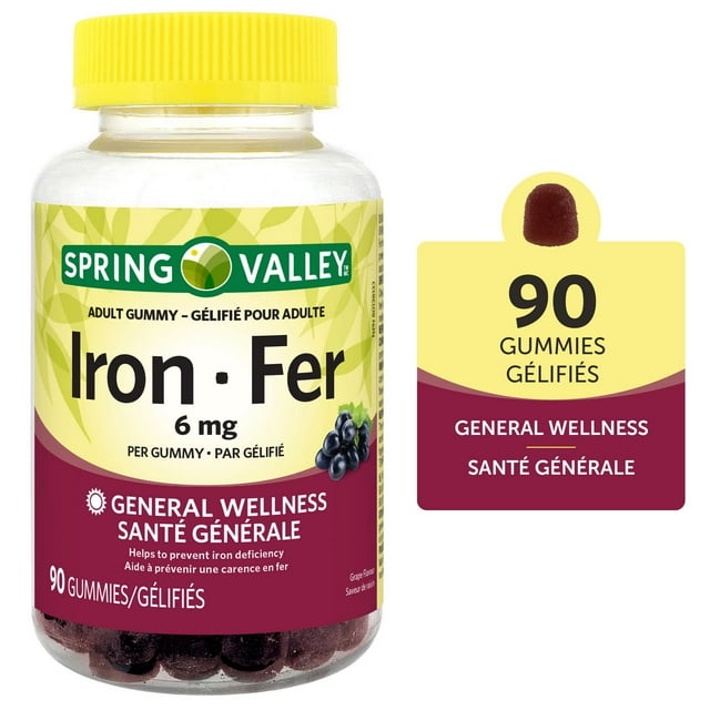 Spring Valley 6 mg Gélifié de fer
