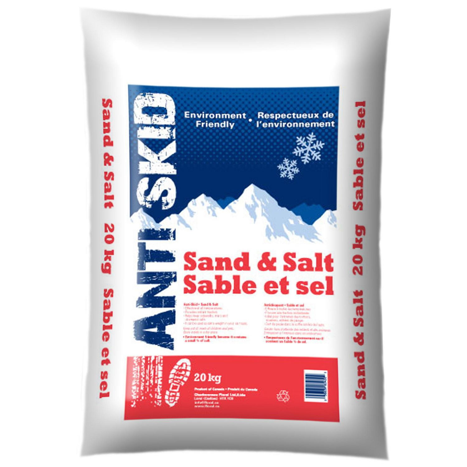 Antiskid Abrasive Gravel & Salt Bag, Anti-Slip, Environment Friendly, 10-kg