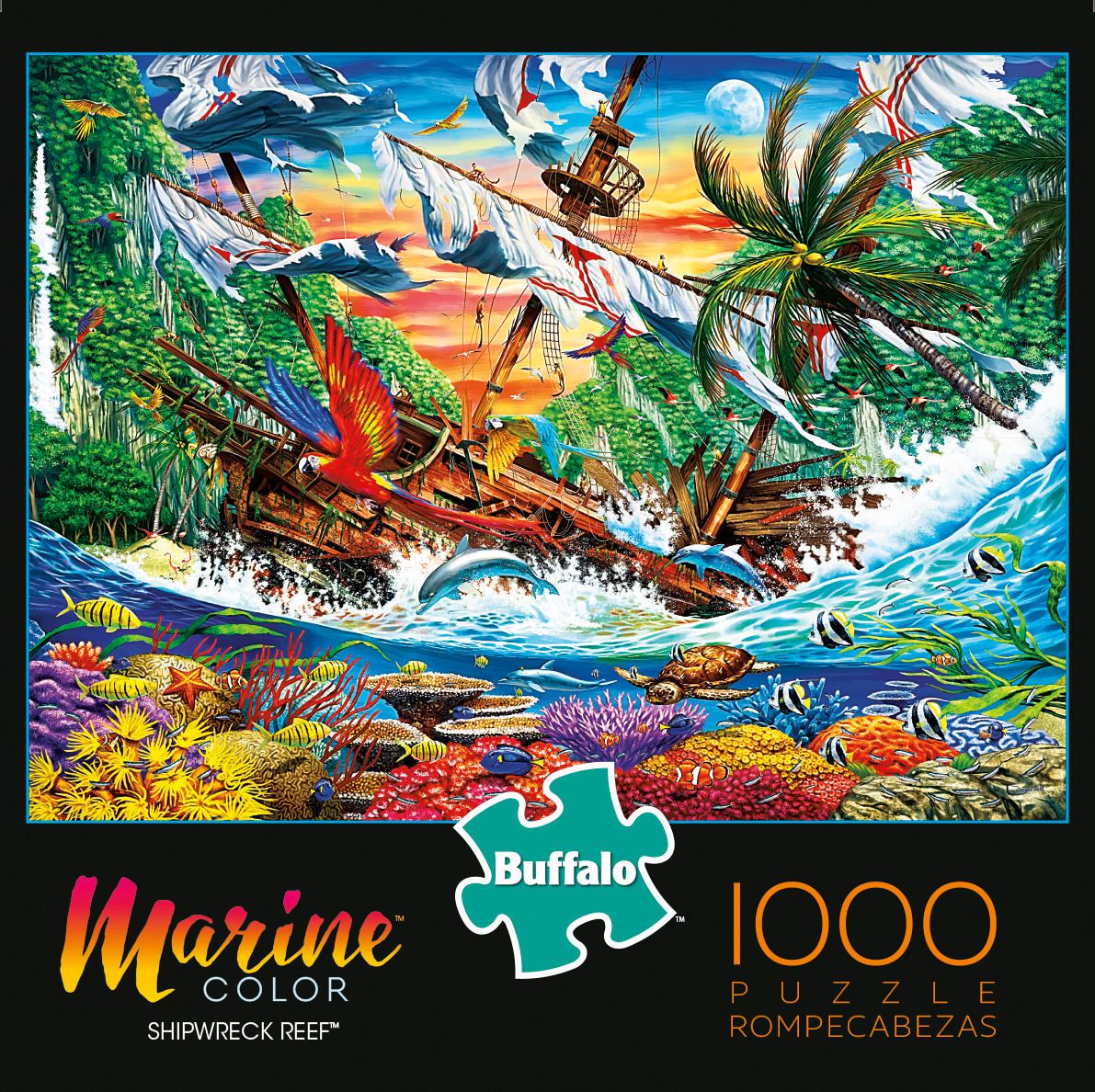 Buffalo Games Marine Color Shipwreck Reef 1000 Piece Jigsaw Puzzle Walmart Canada,Valaikappu Simple Indian Baby Shower Decorations