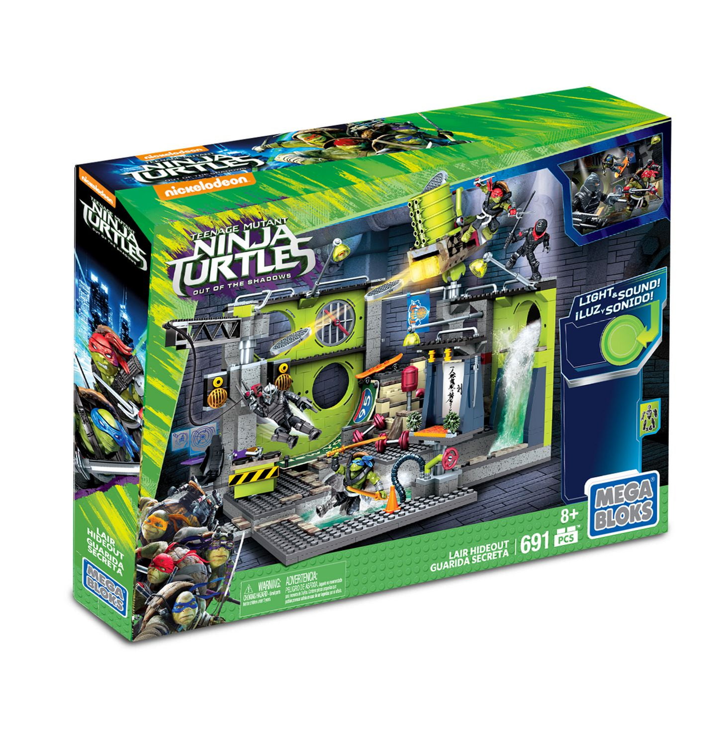 Mega bloks teenage mutant ninja turtles store out of the shadows lair hideout