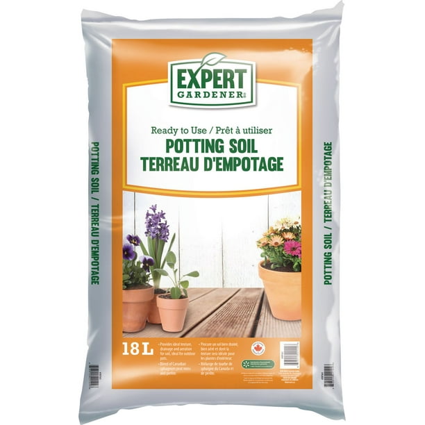 Expert Gardener POTTING SOIL 18 L, Peat moss, perlite and humus