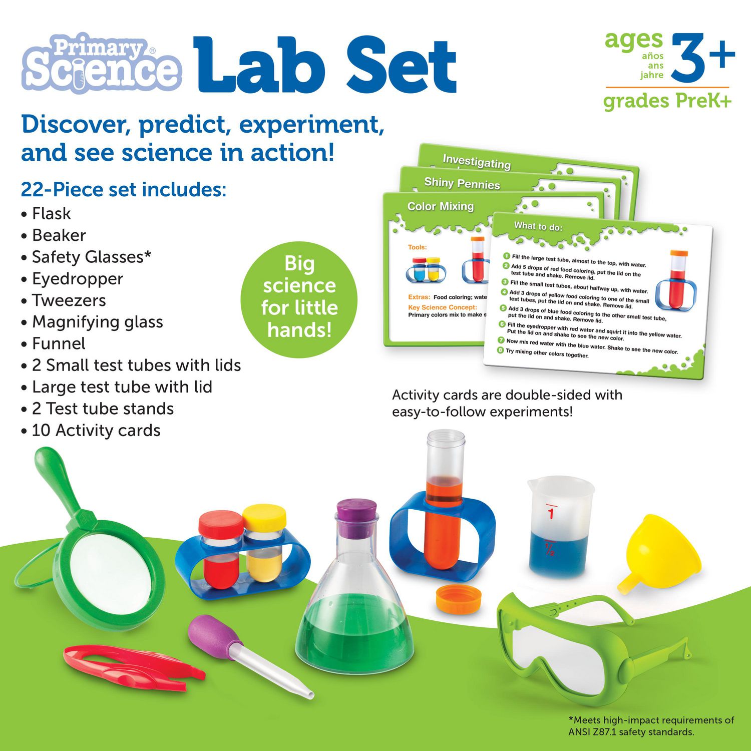 Science　Ages　Primary　Learning　Lab　Kids,　Resources　Kit　for　Science　Set,　3+