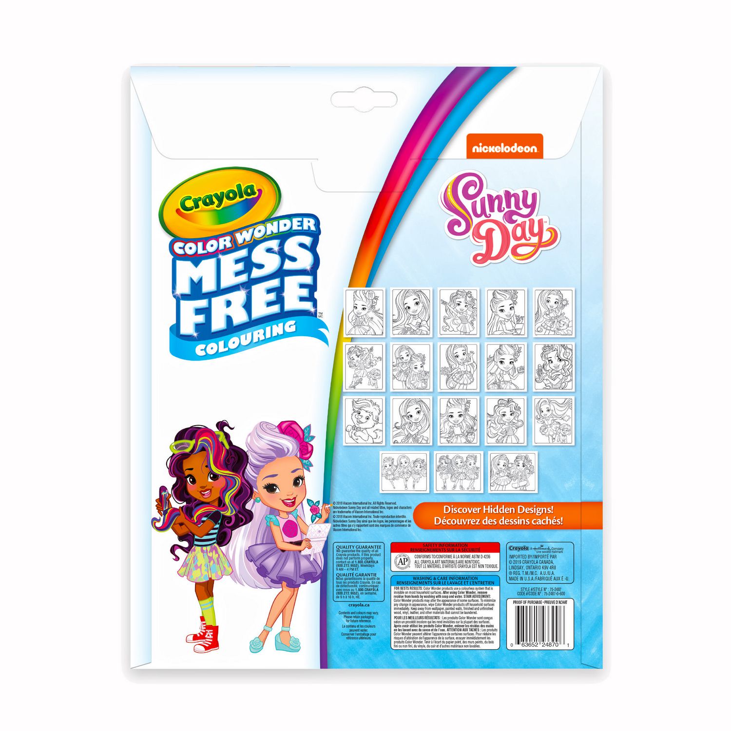 Crayola Mess-Free Color Wonder Pages & Mini Markers, Sunny Day