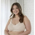 thumbnail image 1 of Bestform 9706715 Satin Trim Wireless Cotton Bra with Unlined Cups, 1 of 7