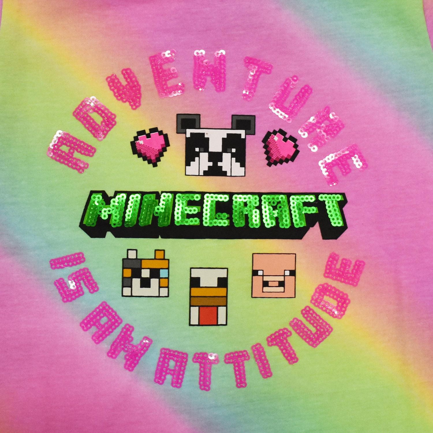 Girls Minecraft Adventure is Attitude Short Sleeve T-Shirt