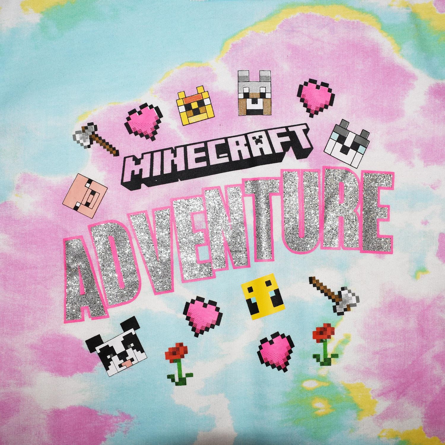 Girls Minecraft Adventure Long Sleeve Hoodie