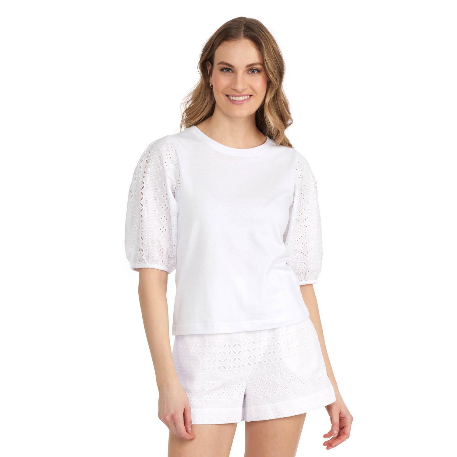 Chandail en jersey de coton avec manches illets Mexx pour