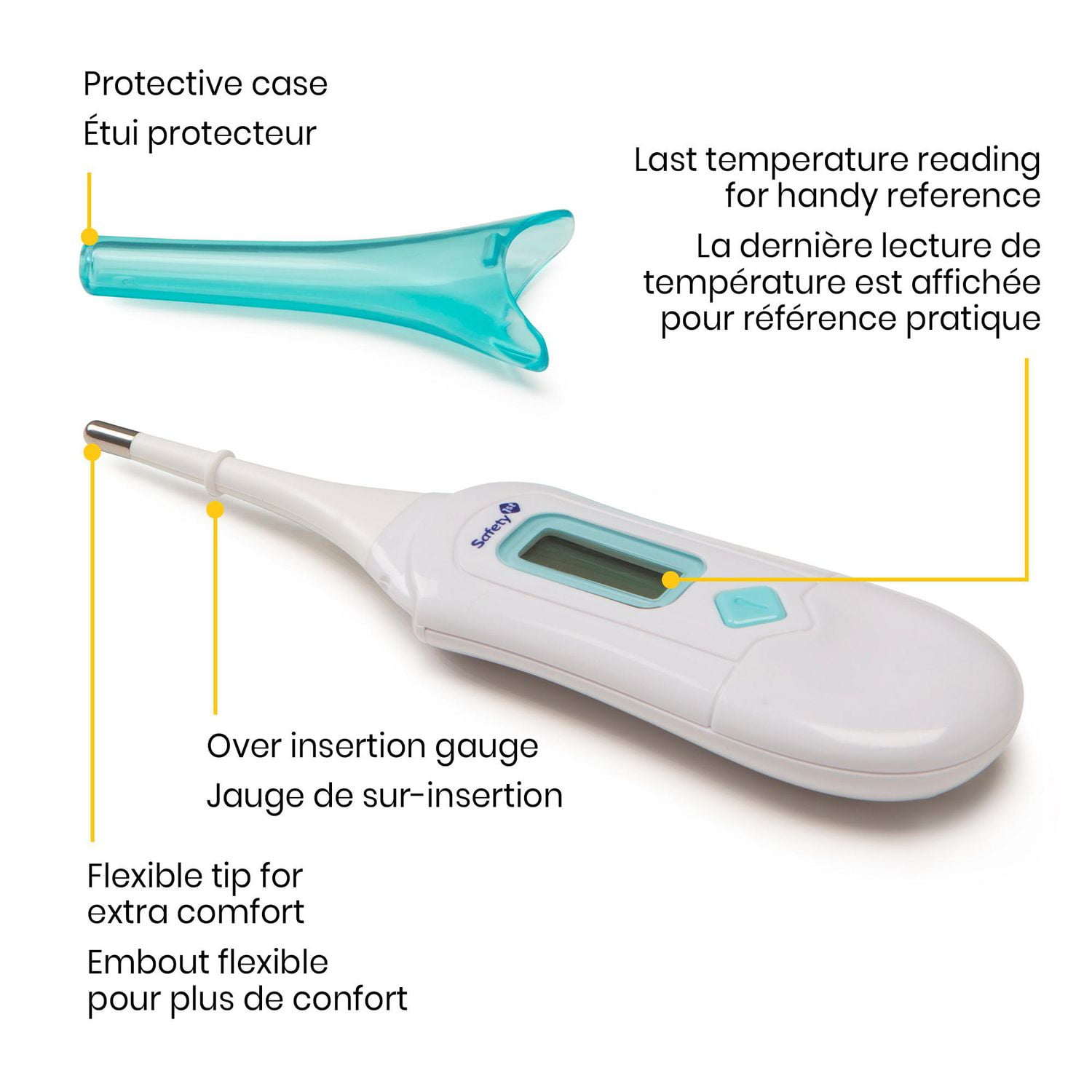 Safety first baby thermometer hot sale directions