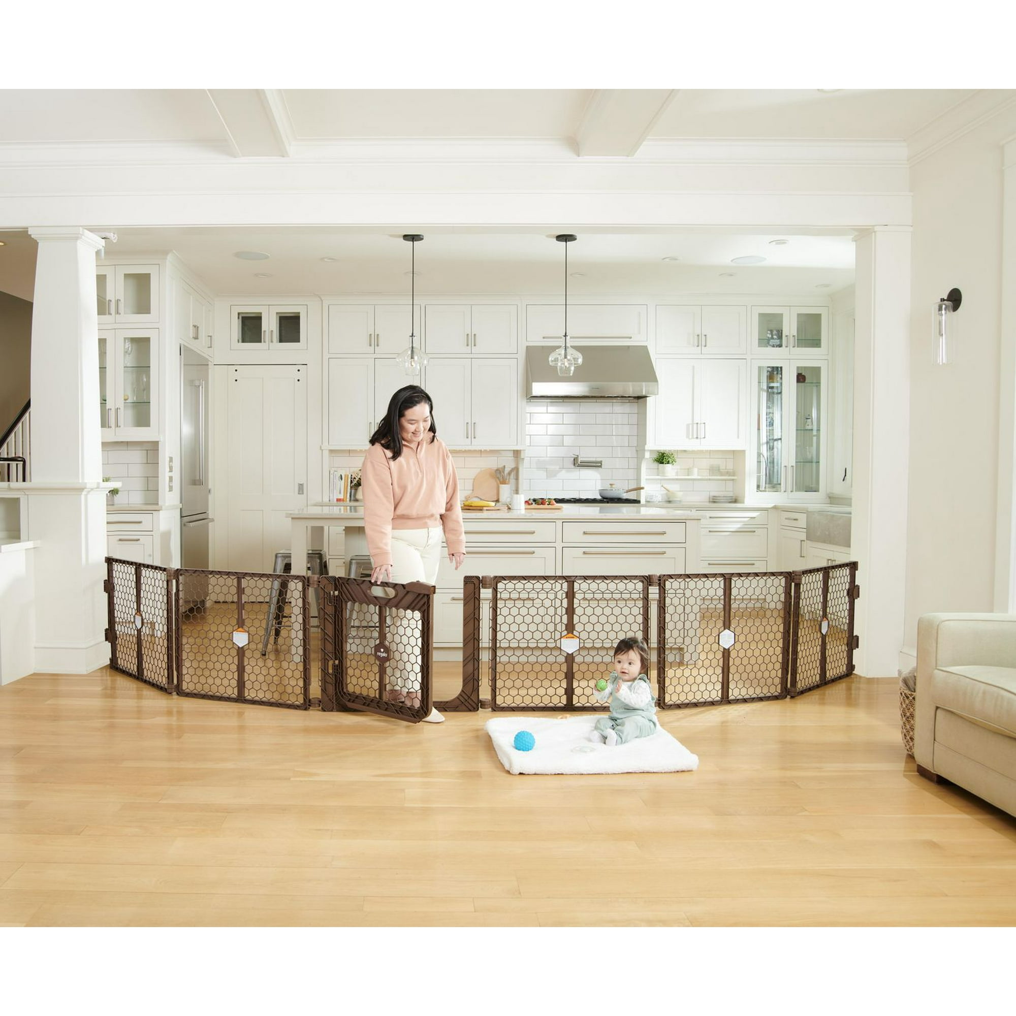 Pet Gates Walmart Canada Regalo 2-in-1 Play Yard And Safety Gate