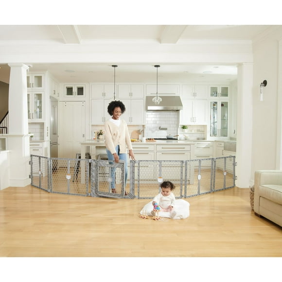 Regalo 2-in-1 Play Yard and Safety Gate with Door