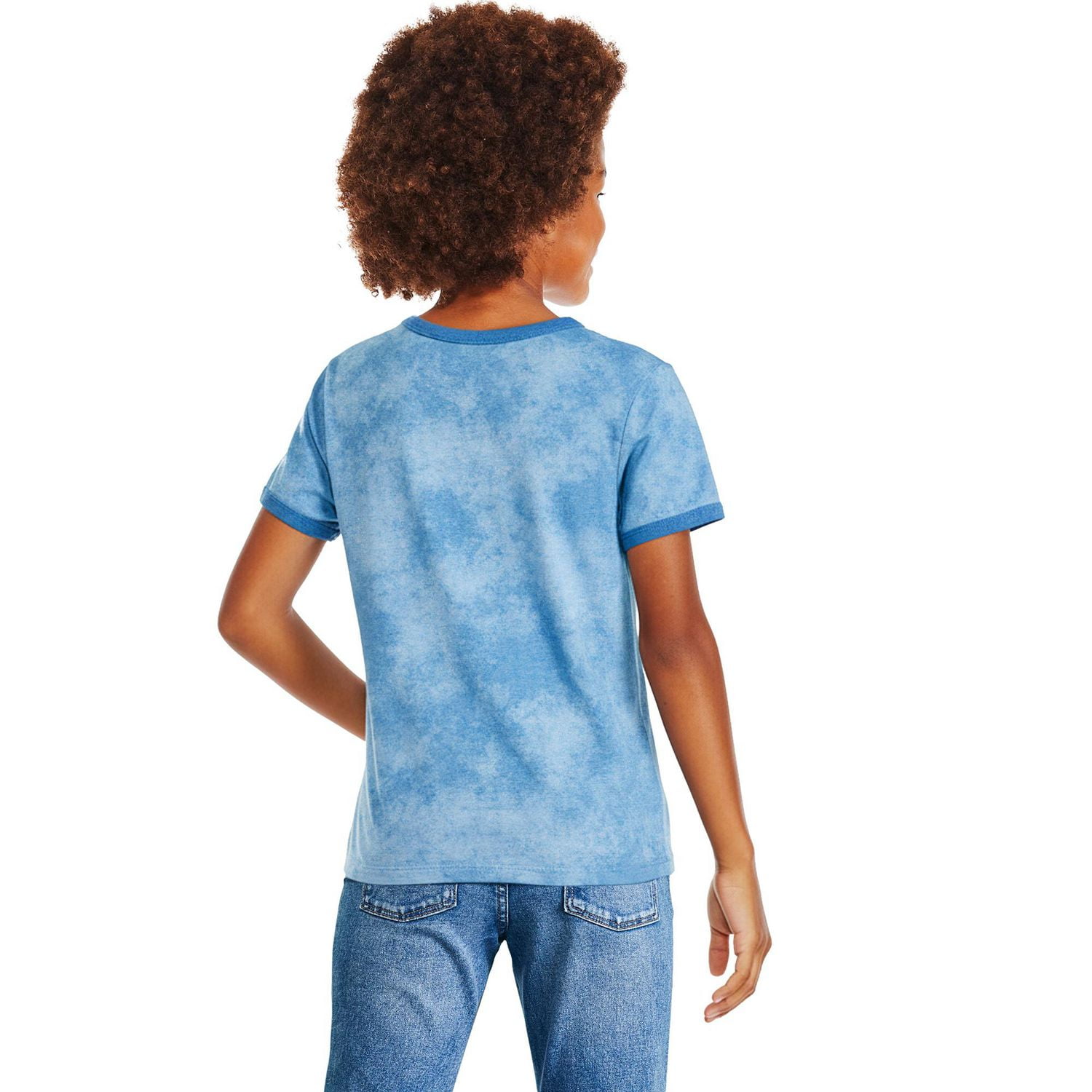 Disney Girls' Stitch Ringer T-Shirt