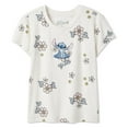 thumbnail image 3 of Disney Girls' Stitch Printed T-Shirt, 3 of 3