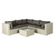 Patio Flare Napier Wicker Grey Sofas & Sectionals Set with Dark Grey Cushions - image 1 of 3