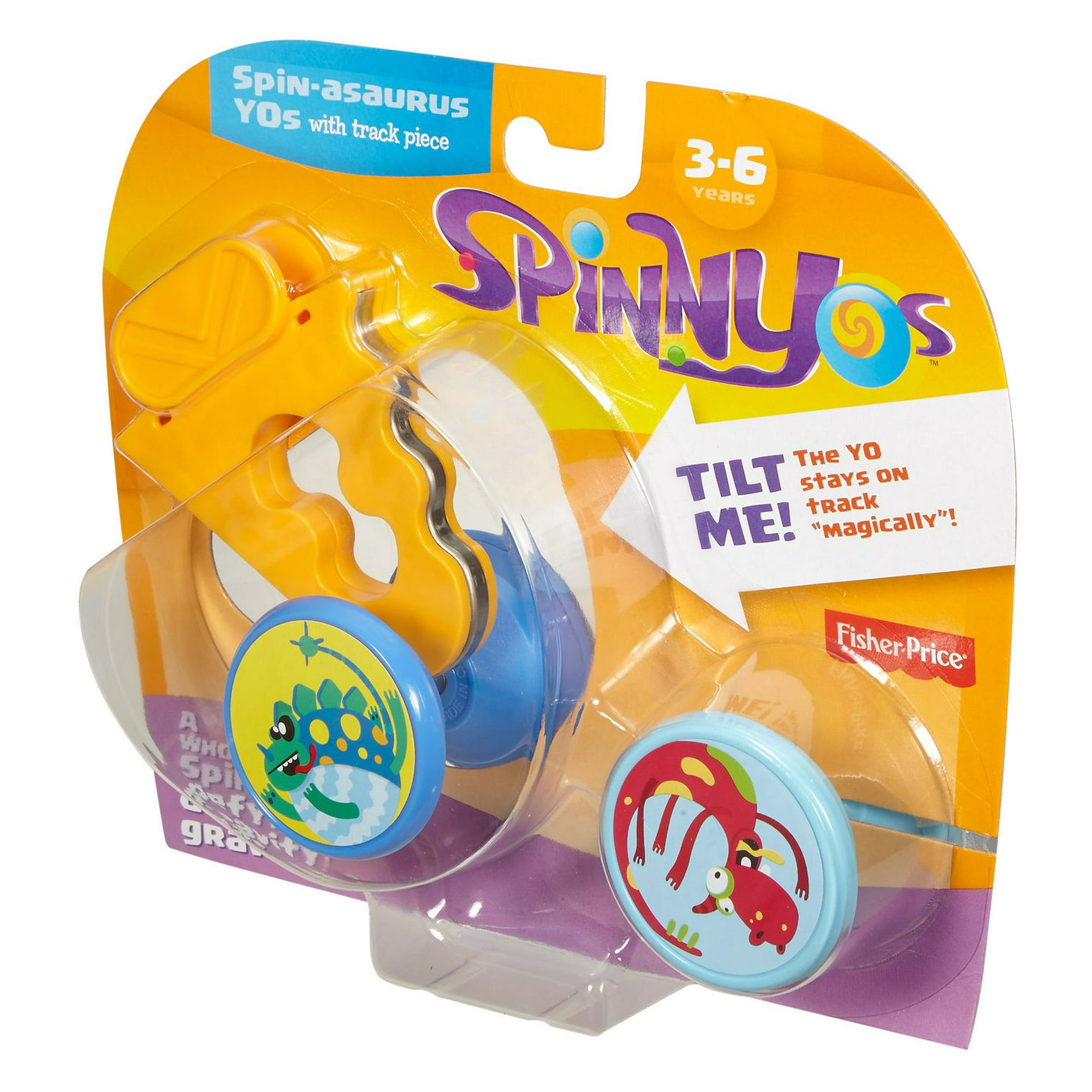 Fisher-Price Spinnyos Spin-asaurus YOs Toy 