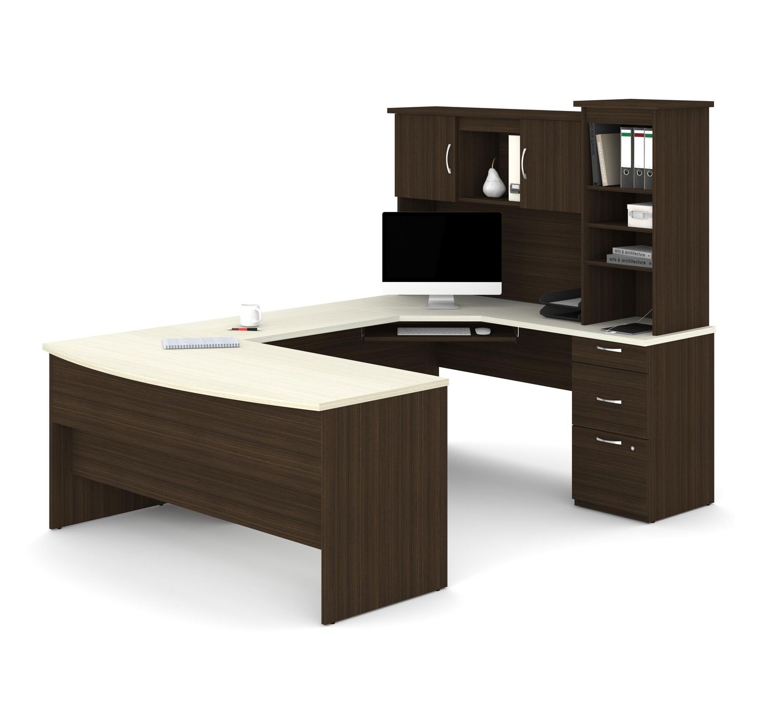 bestar u shaped desk costco