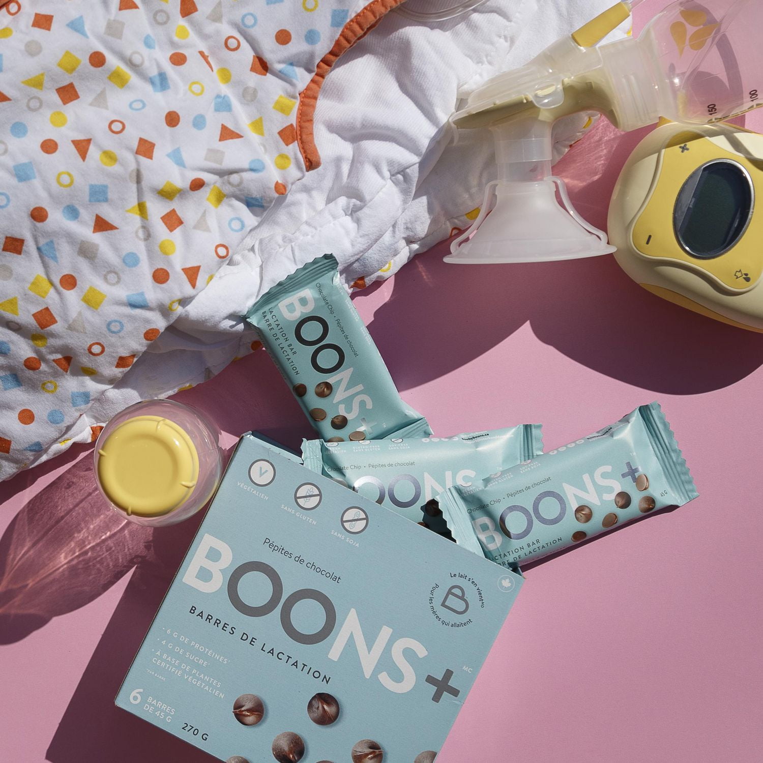 Booby Boons+ Lactation Chocolate Chip Bars; (6x45g). Award Winning,  Wheat-Free, Soy-Free Lactation Support. Made with Love in Canada :  : Health & Personal Care