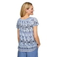 thumbnail image 3 of Penmans Women's Burnout Peasant Top, 3 of 6