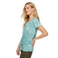 thumbnail image 2 of Penmans Women's Burnout Peasant Top, 2 of 6