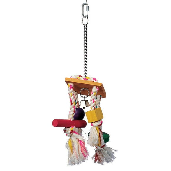Living World Junglewood Bird Toy Rope Chime with Bell