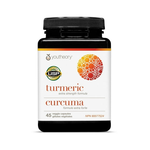 Youtheory Turmeric Extra Strength Formula, 60 Veggie Capsules