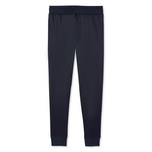 Pantalon de jogging molleton poches zippées bleu garçon