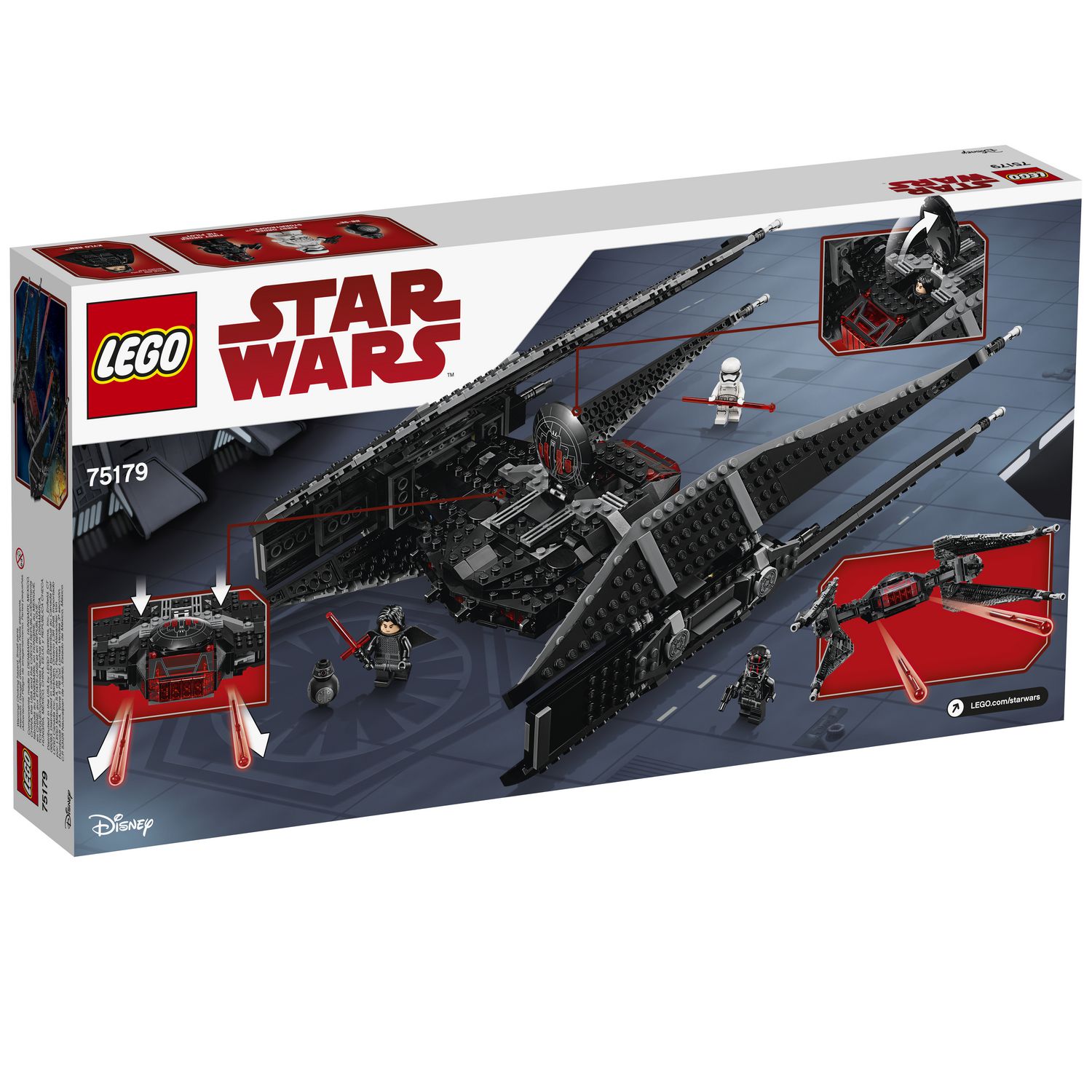 LEGO Star Wars Kylo Ren's TIE Fighter 75179 Toy Building Kit (630