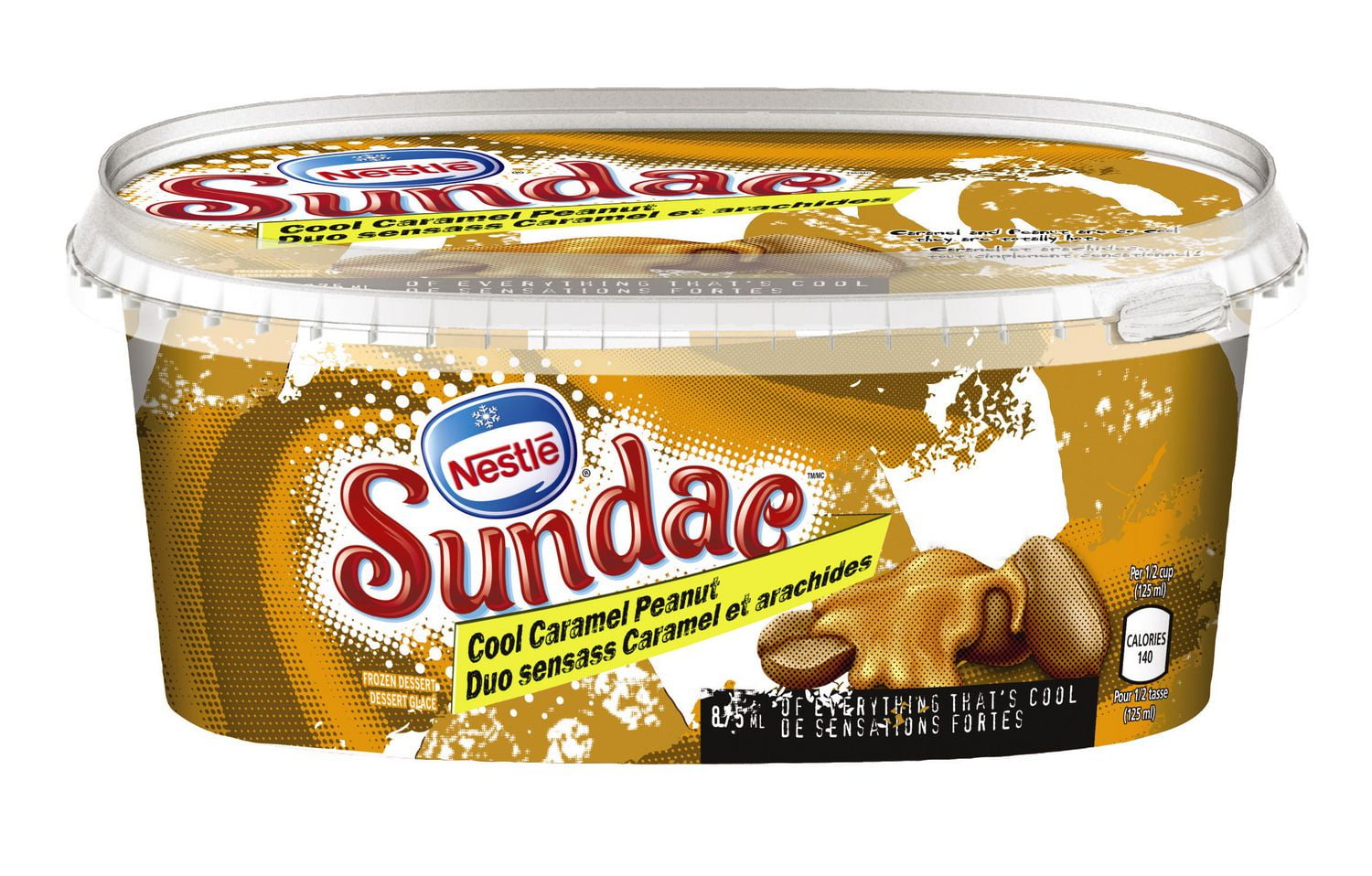 NESTLÉ SUNDAE® Cool Caramel Peanut Ice Cream Frozen Dessert Walmart